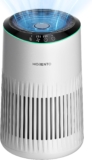 MORENTO Purificadores de Aire para Hogar, Purificador de Aire Para Humo, Caspa De Mascotas y Olores Con Esponja de Fragancia, Purificador de Aire Pequeño con Modo de Sueño para Dormitorio u Oficina