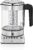 WMF Kitchenminis – Hervidor eléctrico para té de 1900 W y 1.0 l de capacidad, jarra de cristal, acabados de acero inoxidable de cromargan mate