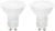 Bombillas LED Bluetooth MESH GU10 CCT 2 piezas, control remoto, regulables, ideal para iluminación ambiental y smart home.