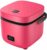 fUfIzU Mini Olla Arrocera Eléctrica, Electrodomésticos De Cocina para El Hogar, Vaporizador De Alimentos con Calefacción De 2 Capas, Olla para Cocinar Comida Multifunción,Rosado