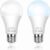 SCNNC Bombilla LED con Sensor Crepuscular A60 E27 12W, Encendido Apagado Automático, Blanco Frío 6000K, Bombilla LED Exterior Sensor Crepuscular dia y Noche para Pasillo Jardín Porche, 2 Piezas