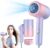Secador de Pelo Pequeño,WDKXCN 800w Secador Pelo Ionico Silencioso,Secador de Pelo de Viaje Plegable, Secador de Pelo de Salón de 800w Con Boquilla de Peinado, 2 Temperaturas