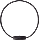 Airvida M1 Purificador de aire iónico portátil (Negro) | Collar de titanio (50 cm) | Recargable por USB | Para uso diario y de viaje