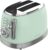 Cecotec Tostadora Toast&Taste 800 Vintage Light Green. 850 W, Doble Ranura Corta Extra anchas de 3,8 cm, 2 Tostadas, Acabados en Acero Inoxidable, Estilo Vintage, 3 Funciones, Verde