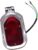 QBHFVCGS luz Trasera Freno Trasero Luz Trasera De Freno De 12V para Motocicleta Señal Plateada Roja para para Choppers para Cruisers