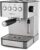 PRIXTON Cafetera Automática Verona para Café Expresso con Capacidad 1,8 litros, Portafiltro de Doble Salida, Bomba italiana 850 W, 20 Bares de Presión, Vaporizador orientable, Acero Inoxidable
