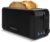 Taurus Amazing – Tostadora TO3000 1450W, 2 ranuras extra largas y extra anchas, 6 niveles tostado, 3 funciones extra, Sistema auto-centrado, Bandeja recogemigas, Base antideslizante, Negro