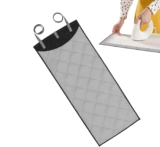 Over The Door Ironing Mat, Heat Resistant Steamboard, Vertical Press Pad, Easy Installation, Space-Saving Design, Home Garment Care, 115 x 48 cm Gray Oxford Cloth