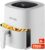 EVVO Freidora Aire Sin Aceite de 6L, 1700W, Recipiente Antiadherente, Tecnología Dual Cyclone, Multifunción, Hornea, Deshidrata, Descongela, Hasta 200º, Apagado Automático (Color Blanco)