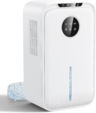 Deshumidificador 2500ML, Deshumificadores de Humedad Electrico, Temporizador 24H, con Pantalla LCD, Auto Apagado, 7 Luces de Colores, 650ML/día Ideal para Apartamento,Baño