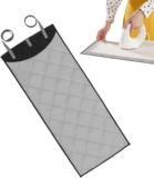 Over The Door Ironing Mat, Heat Resistant Steamboard, Vertical Press Pad, Easy Installation, Space-Saving Design, Home Garment Care, 115x48cm Gray Oxford Cloth