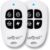 seQrell, Juego de 2 Mandos a Distancia Adicionales para Alarma Antirrobo gsm, SQTR002CR