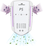 Morrerfresh Eliminador de olores de ozono para olores fuertes, 99% de arena para gatos, desodorizante para eliminar olores de perro, ionizadores de aire para el hogar, purificador de aire portátil