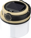 Solar Lights Outdoor, Waterproof Lanterns, Power Outages, 4 Lighting Modes, Energy Saving Design, Digital Display Screen, Ideal For Camping Tent Hiking Construction Sites