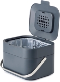 Joseph Joseph Stack – Cubo de basura de residuos orgánicos, cubo de compostaje de alimentos para la cocina, capacidad de 4L, gris