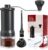 DASIAUTOEM Molinillo de café manual, manual ajustable, con mecanismo de cerámica de alta precisión, para Aeropress, Espresso, Pour Over y Moka