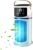 Portable Air Conditioner Fan, Adjustable Misting Cooler, Led Light Room Cooling System, 9-Mode Wind Speed & 640ml Tank, Ideal for Bedroom Dormitory Reading, 6.1×6.1×10.63 Inches