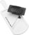 Fackelmann Mandolina de Cocina profesional ajustable para cortar verduras con Protector de Dedos, polímero y acero inoxidable, colores Blanco y Negro, 32×12, 5cm, 1 ud