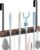 Mop and Broom Holder, Wall Mount Organizer, Wooden Mop Hanger, Adhesive Broom Holder, Cleaning Tools Storage, Broom and Mop Hooks, Kitchen Organizer, Bathroom Wall Storage, Garage Cleaning Organizer