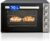 KUMTEL Mini Horno/Horno de Pizza, 70 litros XXL, Función Turbo de 2000 W, 6 Modos de Cocción, Doble Acristalamiento, 270 °C máx., Función de Temporizador, Incluye Juego de Bandejas para Hornear, Negro