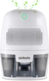 Aidodo Deshumidificador electrico Portátil 600ml Mini silencioso Deshumidificadores de Aire Compacto Inteligente Hogar Salón Habitación Oficina Blanco