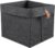 Felt Storage Basket, plegable Cloth Container, Closet Organizer Bin, 9×9×10 pulgadas, multipropósito, accesorios de almacenamiento para juguetes, Clothes, Books and Home Organization