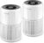 AIRTOK 2PC Purificador de aire de con esponja perfumada, Purificador de aire con filtro hepa que elimina el polvo, olor de mascotas, filtro de aire de 4 etapas|air purifier 3 velocidades|luz nocturna
