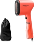 Rowenta Pure Pop DR2022 – Cepillo de vapor de 1300 W con salida de vapor de hasta 20 gr/min que plancha y purifica, elimina pelusas y pelo, cabezales reversibles, diseño para viaje, color coral