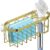 Zqkimzi Wall Sponge Drain Rack, No-Punch Suction Cup Holder, Removable & Space-Saving Design, Kitchen Drainage Basket, Waterproof for Cleaning Supplies, 20×7.1×7.6 cm, Gold and Silver