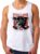 OM3® Steel-and-Iron – Camiseta de tirantes para hombre | Open Road Rocker Motorcycle Club MC Skull | S – 4XL, Blanco, L