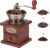 Molinillo de granos de café, marrón con manivela, molinillo de café antiguo, molinillo de café portátil de diseño antiguo, de acero inoxidable para cocina, oficina, camping, viajes