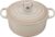 Le Creuset Evolution Cocotte de hierro fundido con tapa, Redonda, Pomo de acero inoxidable, ⌀ 24 cm, 4,2 L, Beige Merengue,21177247164430