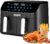 YASHE Freidora de Aire con Compartimento Doble, 9L Dual Air Fryer con Función SYNC, 8 en 1 Preajustes de Cocción Pantalla Táctil Freidora Aire, Cocción Rápida y Saludable Freidora Sin Aceite