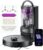 Eureka E20 Plus Robot Aspirador autovaciado, 8000 Pa, Vaciado Automático de Polvo,180 Min de Duración de Batería,DuoDetect AI 3D Evitación de Obstáculos,para Alfombras y Pelo de Mascota, Negro