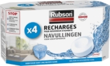 Rubson 1852170 – Deshumificador de aire (incluye 4 recambios), color blanco